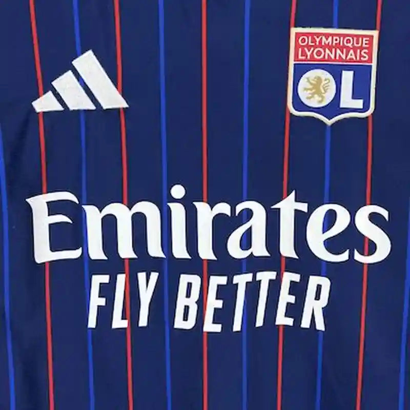 Camiseta Clásica Olympique de Lyon Visitante 2025-26