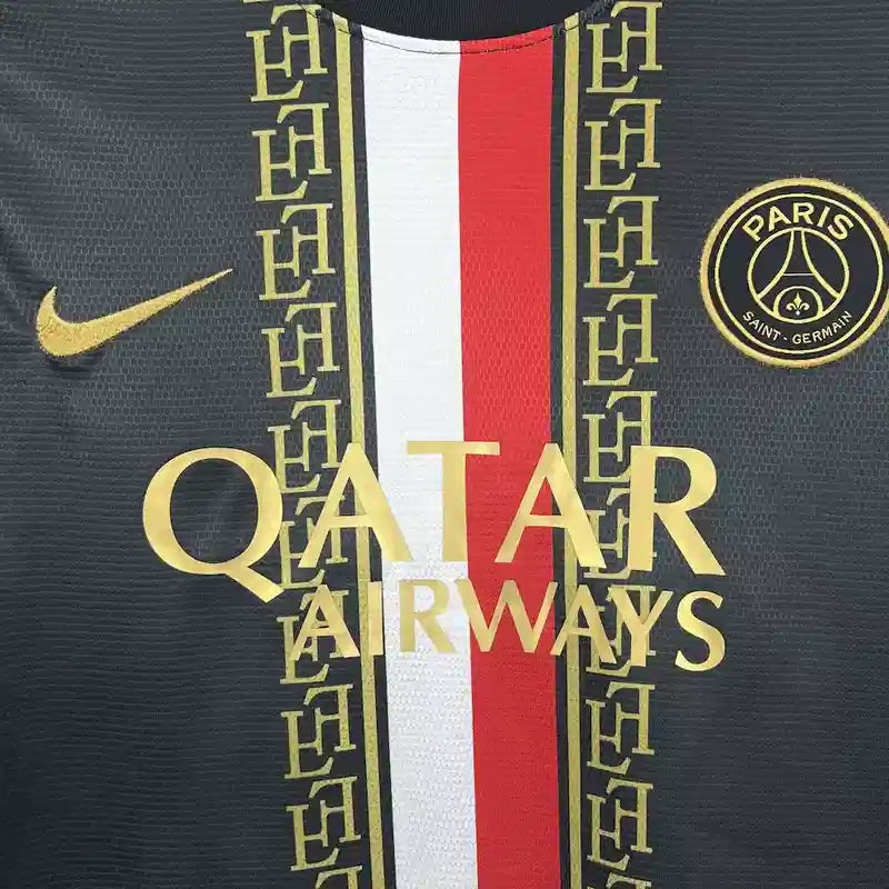 Camiseta PSG FC Edición Oro y Negra 2025-26