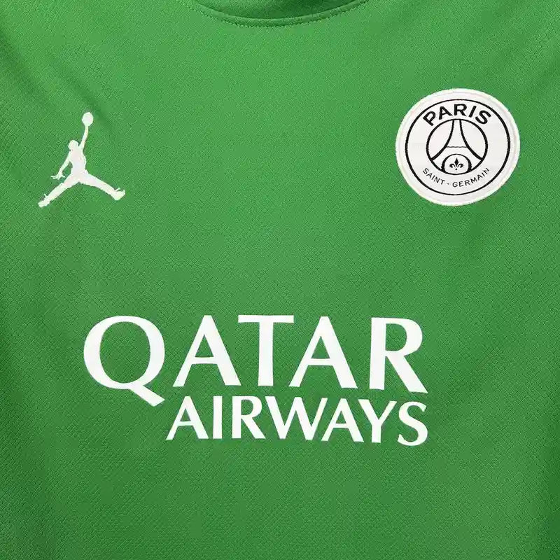 Camiseta PSG FC Portero Manga Larga Verde 2025-26