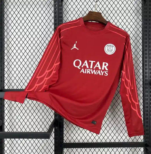 Camiseta PSG FC Portero Manga Larga Roja 2025-26