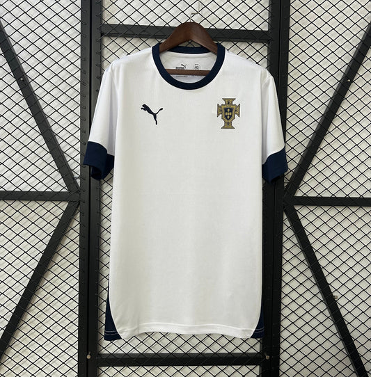 Camiseta Clásica Portugal Entrenamiento Blanca 2025