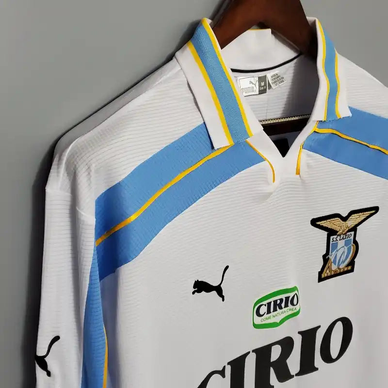 Camiseta Clásica SS Lazio Visitante Manga Larga 2000-01