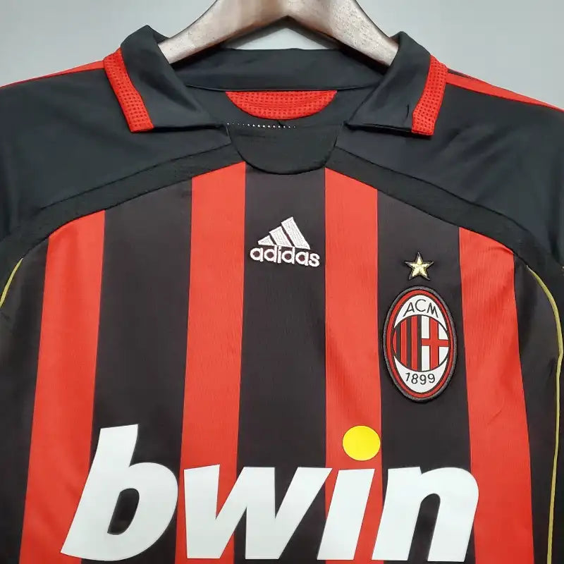 Camiseta Clásica AC Milán Manga Larga 2006-07