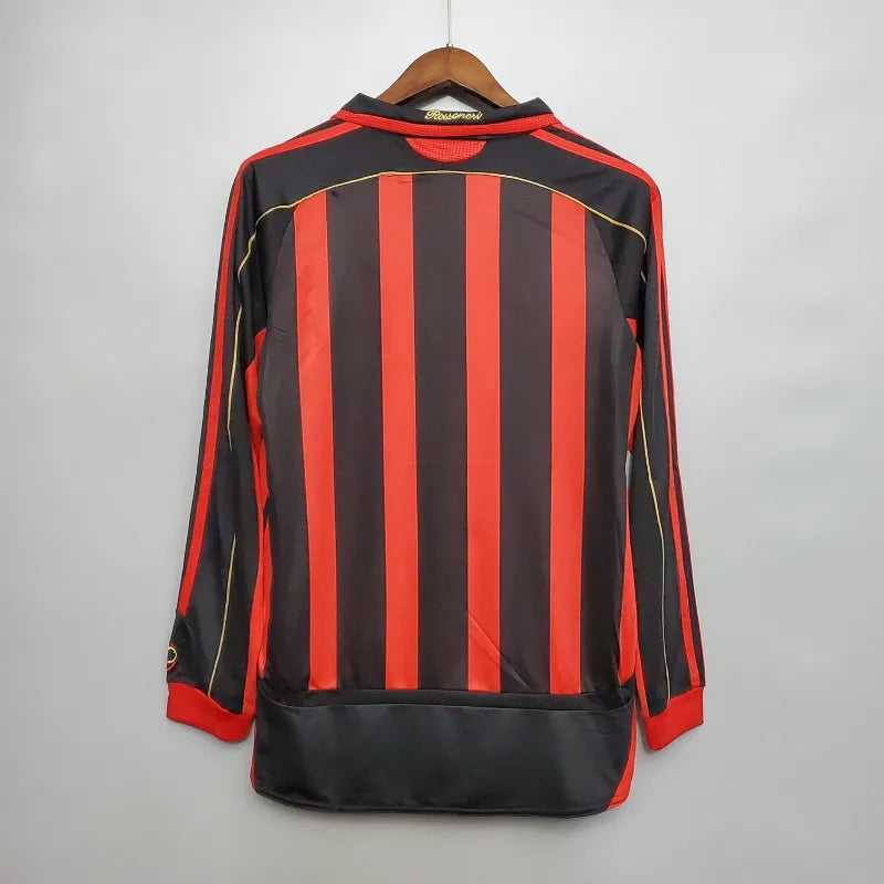 Camiseta Clásica AC Milán Manga Larga 2006-07