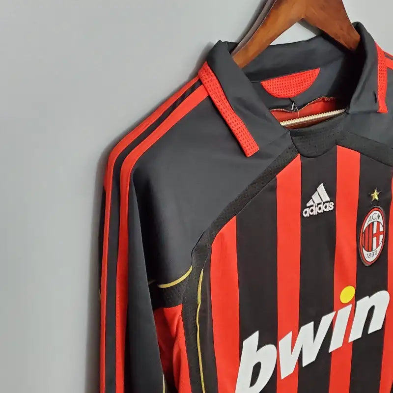 Camiseta Clásica AC Milán Manga Larga 2006-07