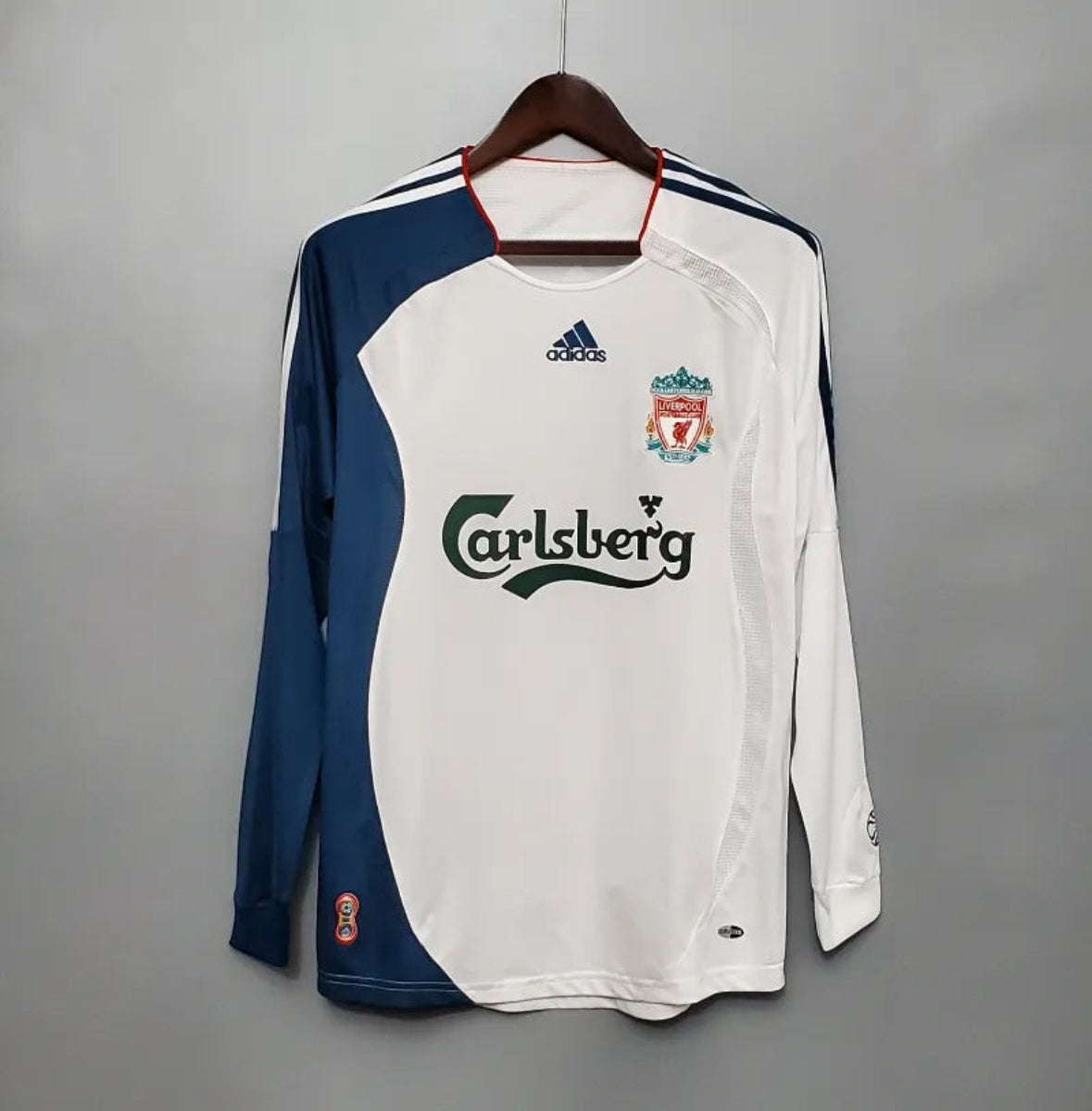 Camiseta Clásica Liverpool FC Visitante Manga Larga 2006-07