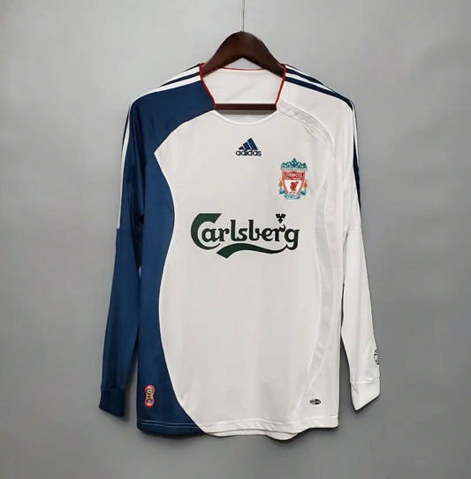 Camiseta Clásica Liverpool FC Visitante Manga Larga 2006-07