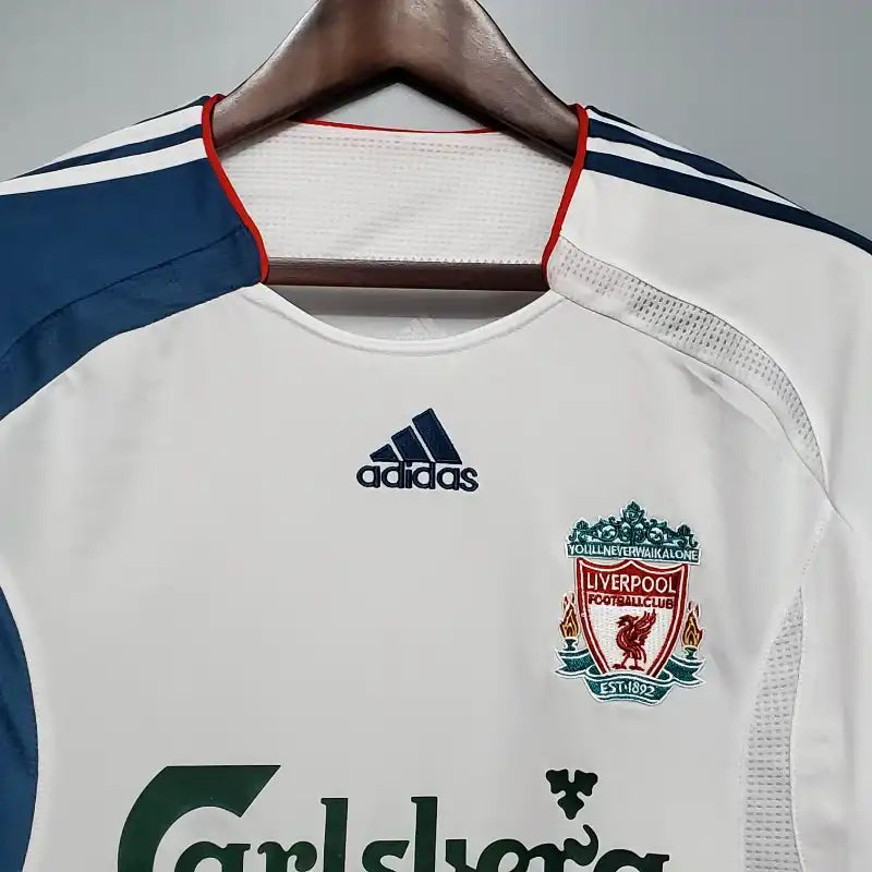 Camiseta Clásica Liverpool FC Visitante Manga Larga 2006-07