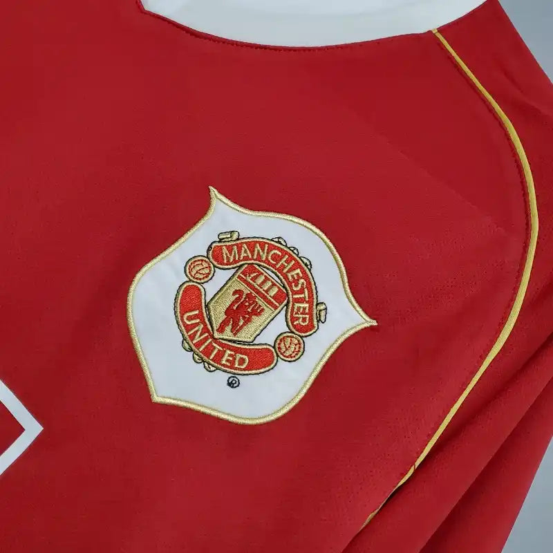 Camiseta Clásica Manchester United FC Manga Larga 2006-07