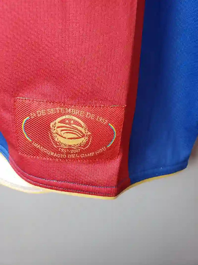 Camiseta Clásica FC Barcelona Manga Larga 2007-08