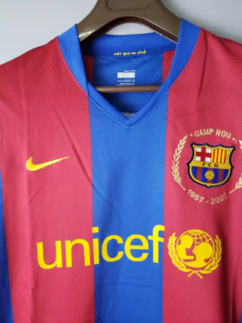 Camiseta Clásica FC Barcelona Manga Larga 2007-08