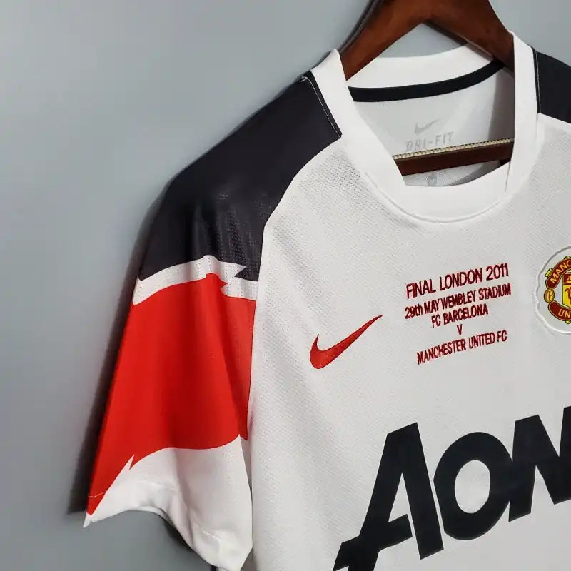 Camiseta Clásica Manchester United FC Visitante Champions League 2010-11