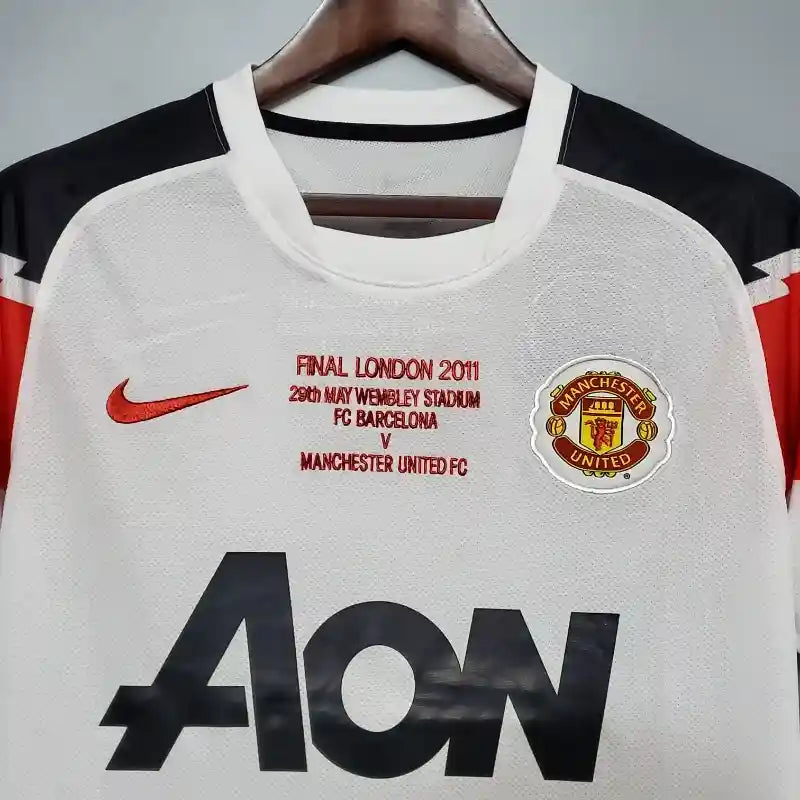 Camiseta Clásica Manchester United FC Visitante Champions League 2010-11