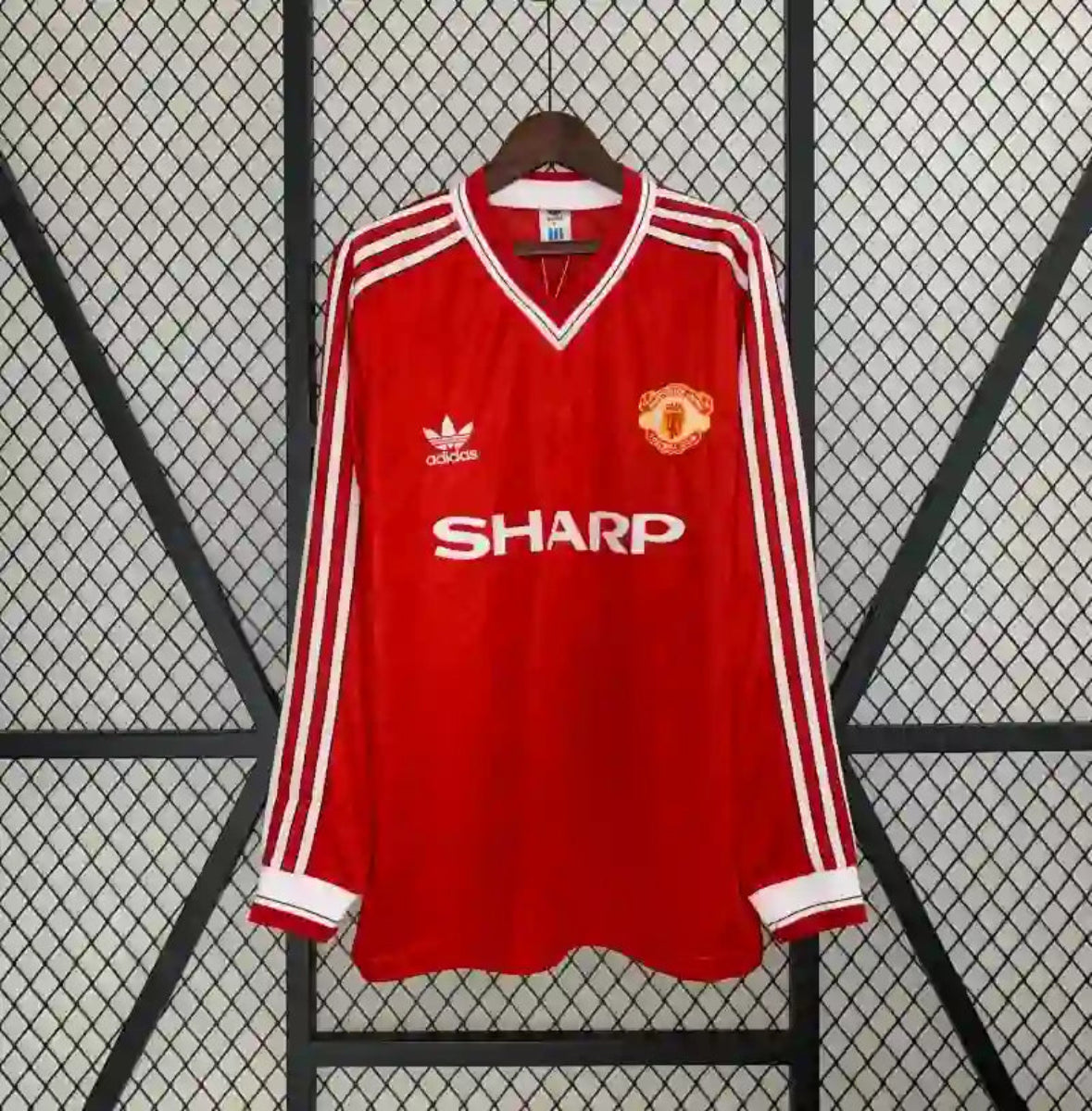 Camiseta Clásica Manchester United FC Manga Larga 1986-88