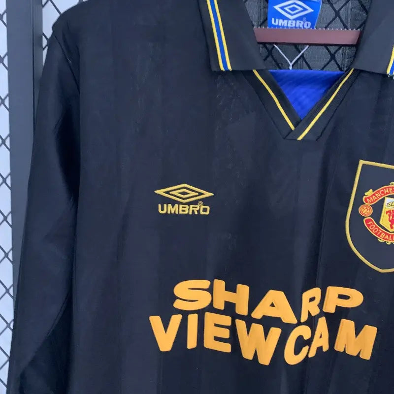 Camiseta Clásica Manchester United FC Visitante Manga Larga 1993-95