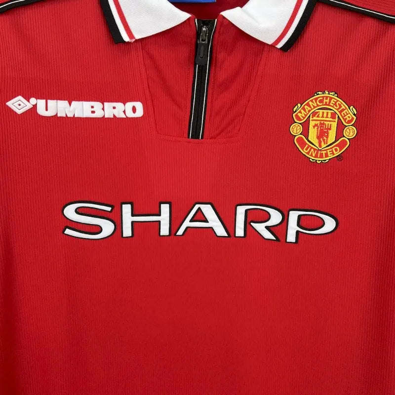 Camiseta Clásica Manchester United FC Manga Larga 1998-99