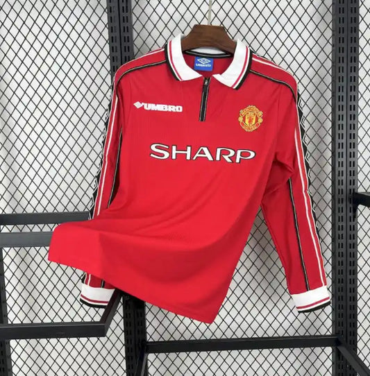 Camiseta Clásica Manchester United FC Manga Larga 1998-99