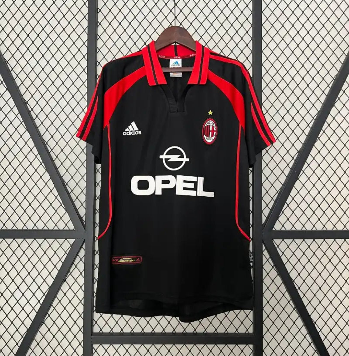 Camiseta Clásica AC Milán Visitante (3ª) 2000-01