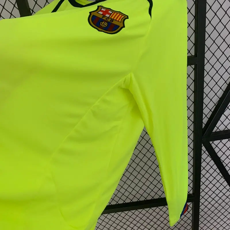 Camiseta Clásica FC Barcelona Visitante Manga Larga 2005-06