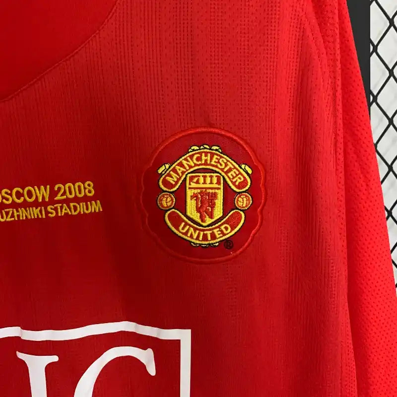 Camiseta Clásica Manchester United FC Manga Larga 2007-08