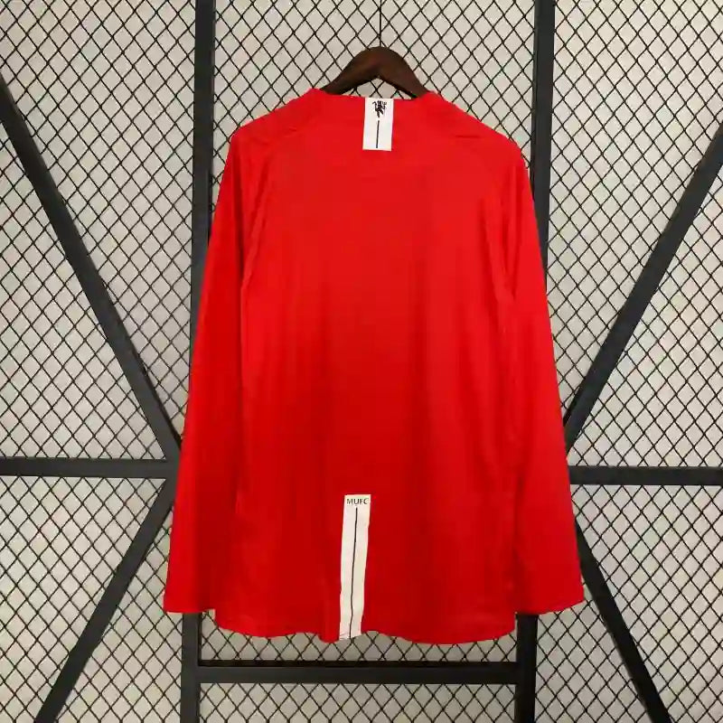 Camiseta Clásica Manchester United FC Manga Larga 2007-08