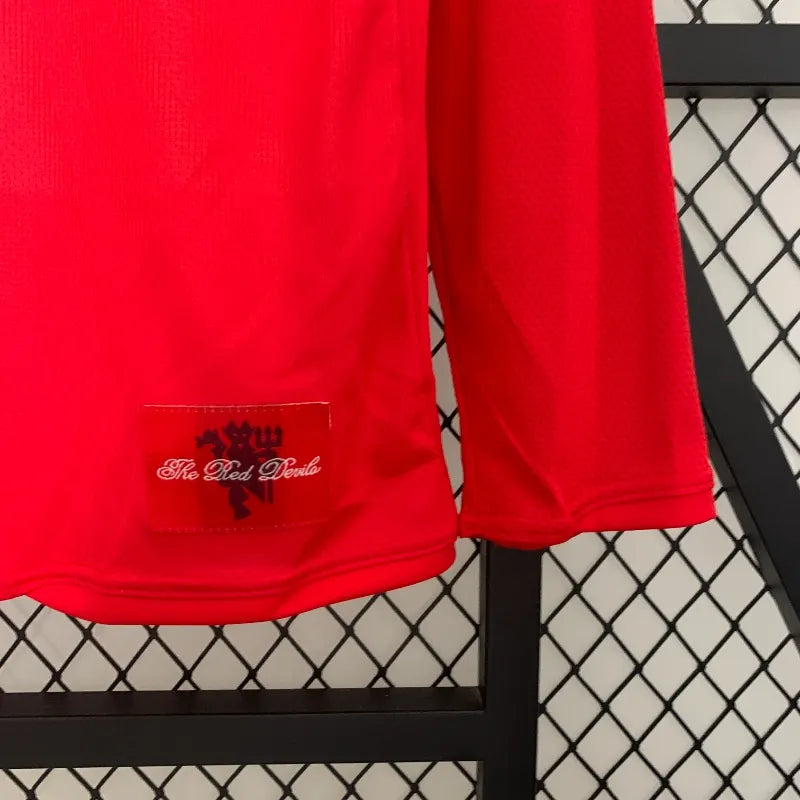 Camiseta Clásica Manchester United FC Manga Larga 2007-08