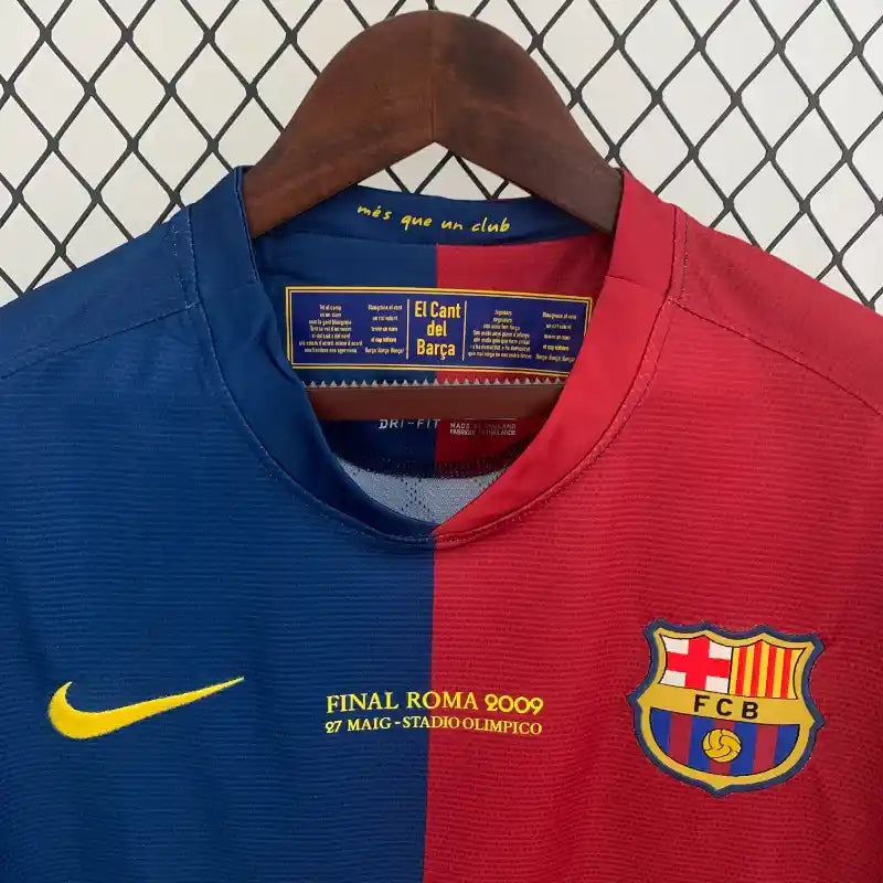 Camiseta Clásica FC Barcelona Manga Larga Champions League 2008-09