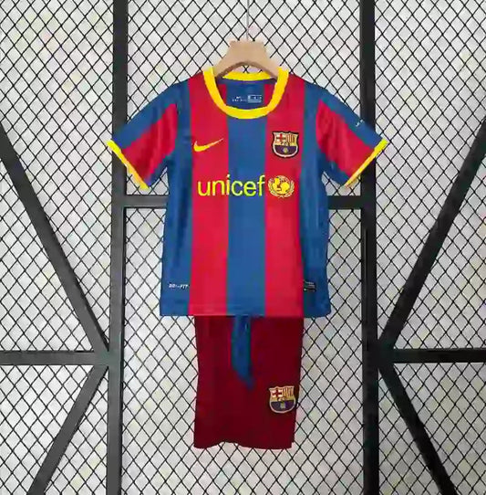 Equipación Infantil Clásica FC Barcelona 2010-11