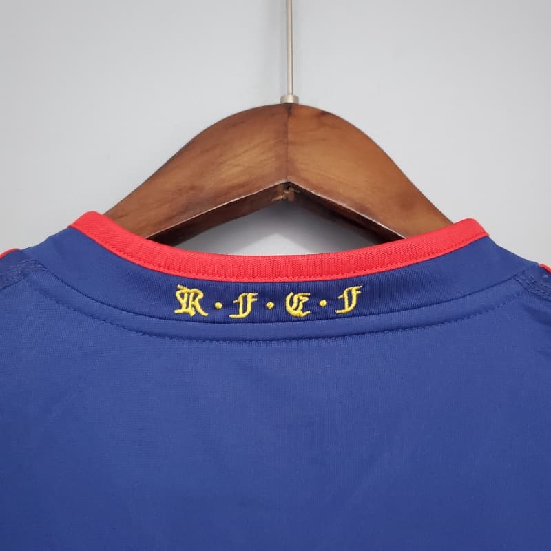Camiseta Clásica España Visitante Manga Larga 2010