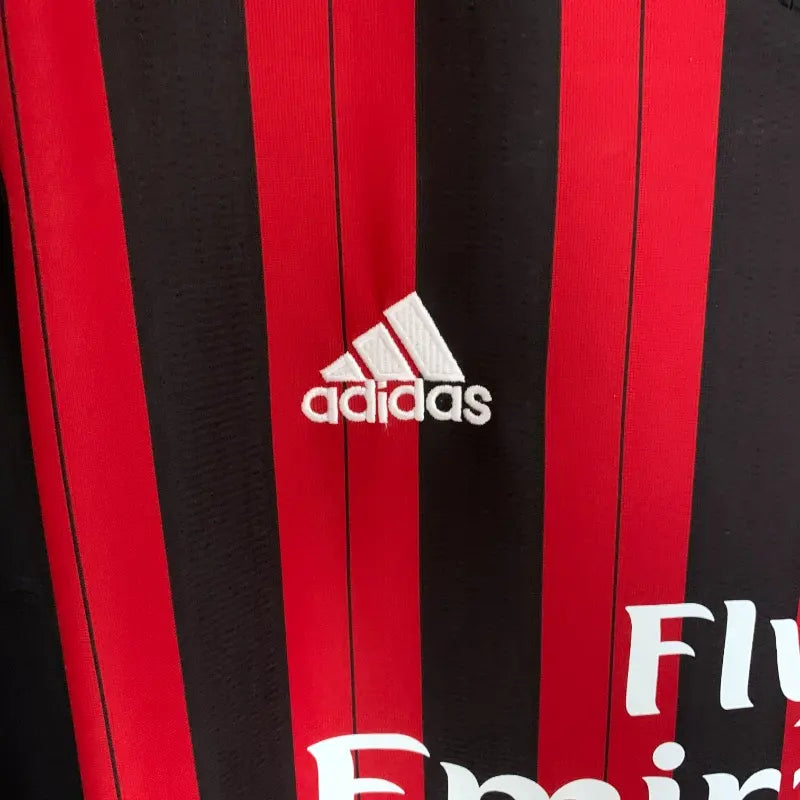 Camiseta Clásica AC Milán Manga Larga 2013-14