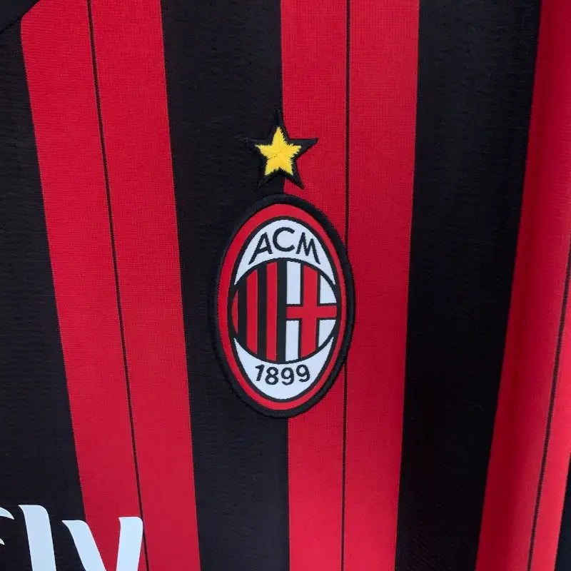 Camiseta Clásica AC Milán Manga Larga 2013-14