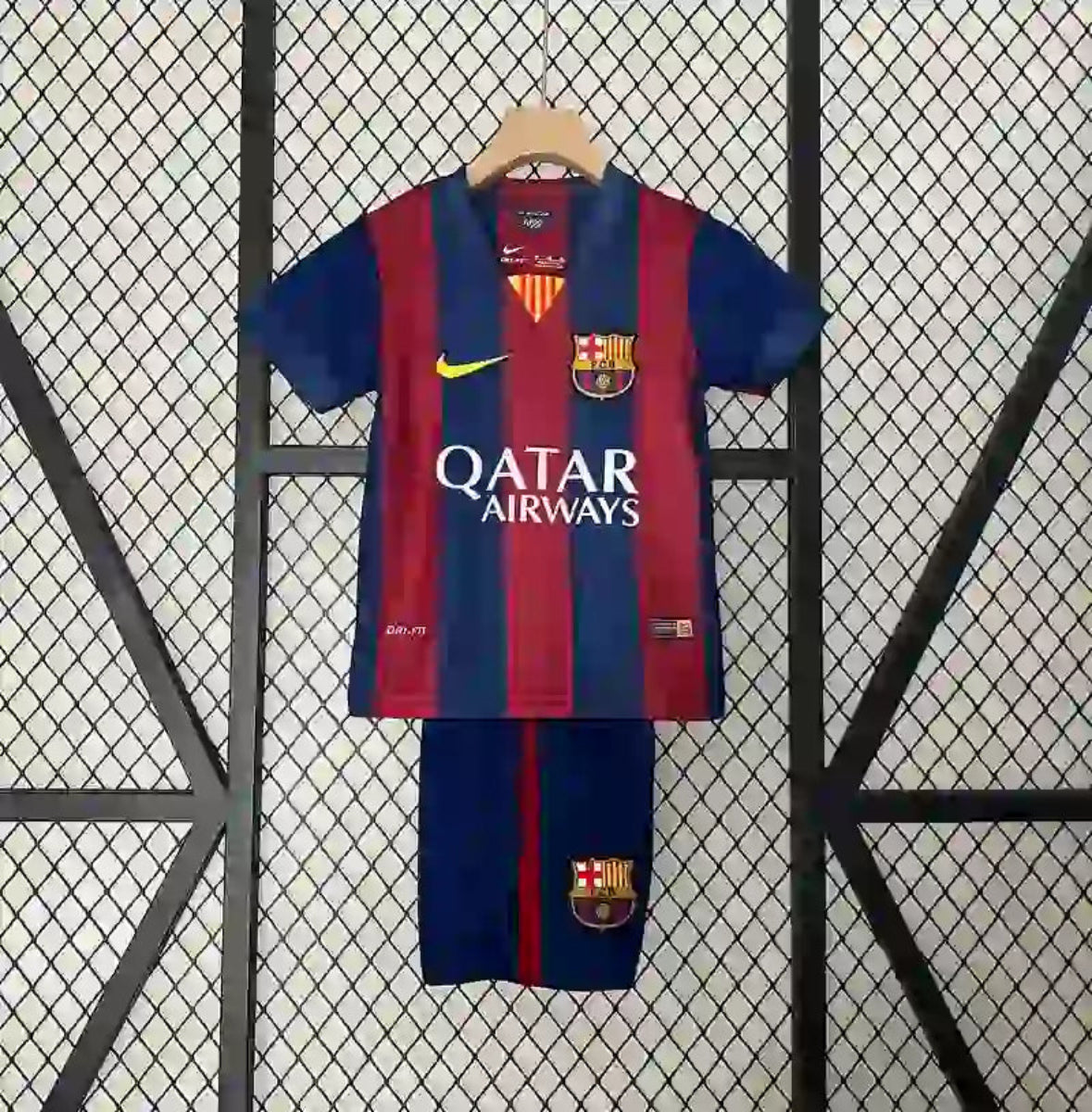 Equipación Infantil Clásica FC Barcelona 2014-15