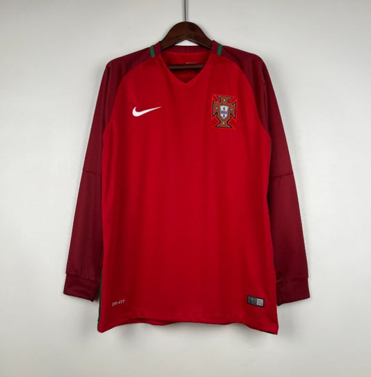 Camiseta Clásica Portugal Manga Larga 2016-17