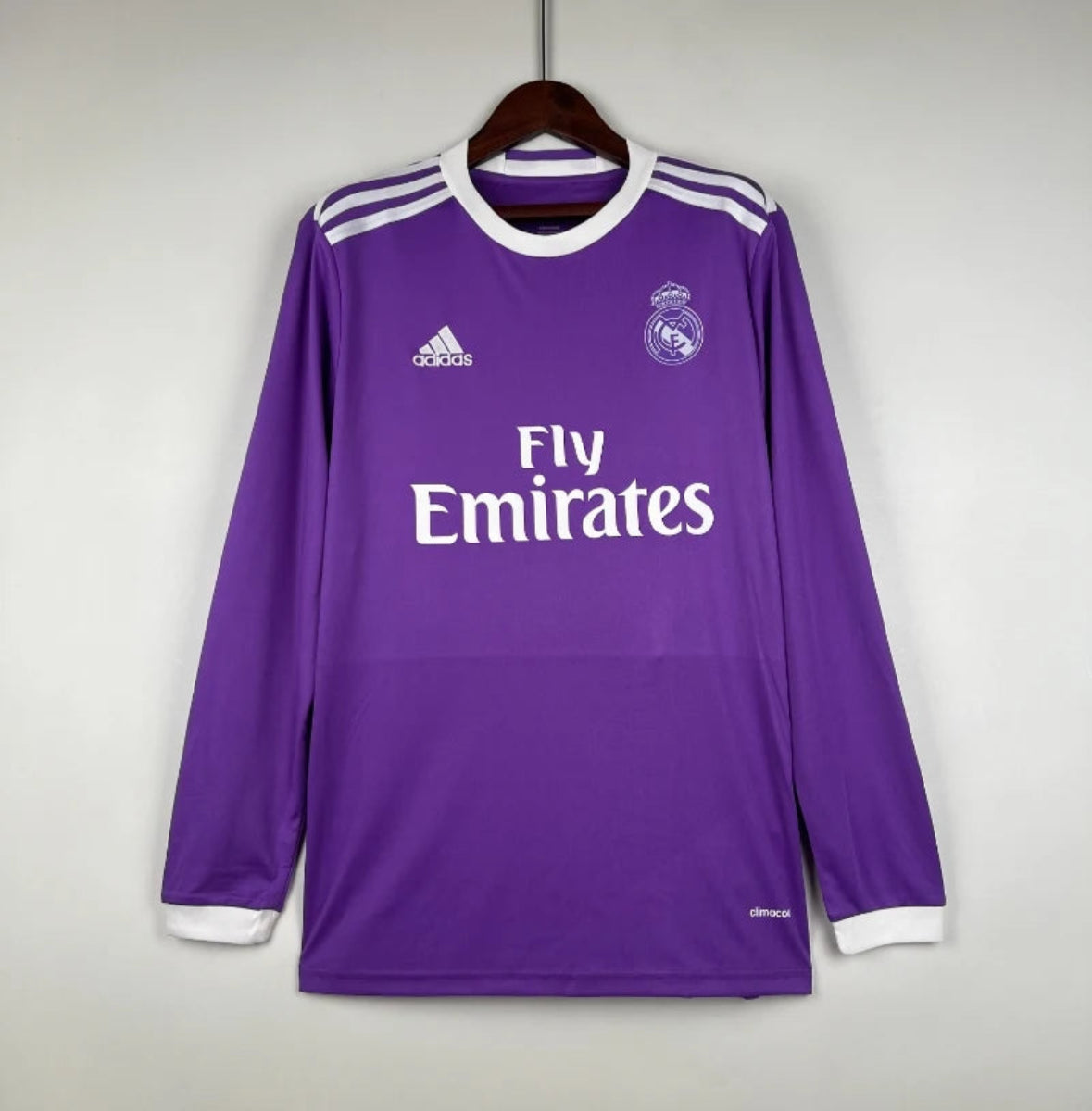Camiseta Clásica Real Madrid Visitante Manga Larga 2016-17