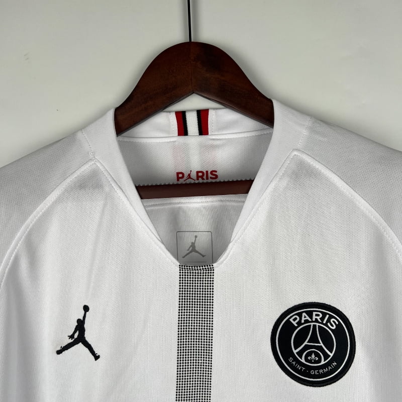 Camiseta Clásica PSG FC Visitante Blanca Manga Larga 2018-19