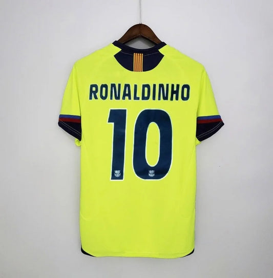 Camiseta Clásica Ronaldinho FC Barcelona Visitante 2005-06