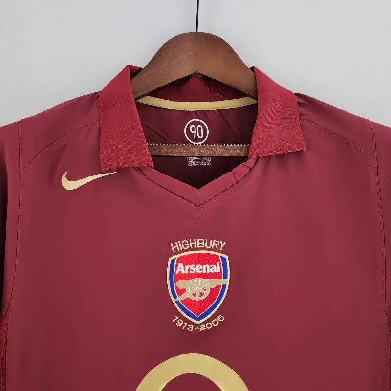 Camiseta Clásica Arsenal FC Visitante Manga Larga 2005-06