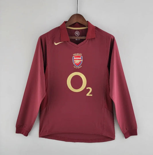 Camiseta Clásica Arsenal FC Visitante Manga Larga 2005-06