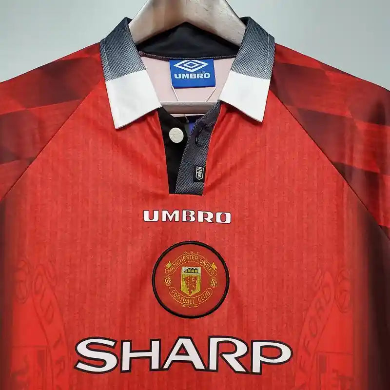 Camiseta Clásica Manchester United FC Manga Larga 1996