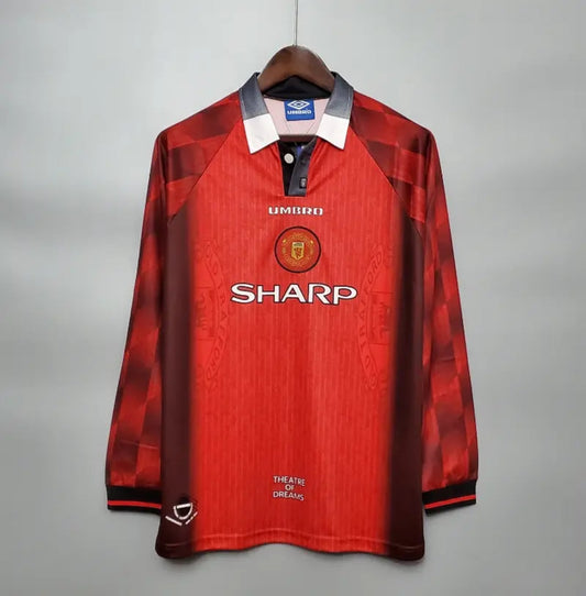 Camiseta Clásica Manchester United FC Manga Larga 1996