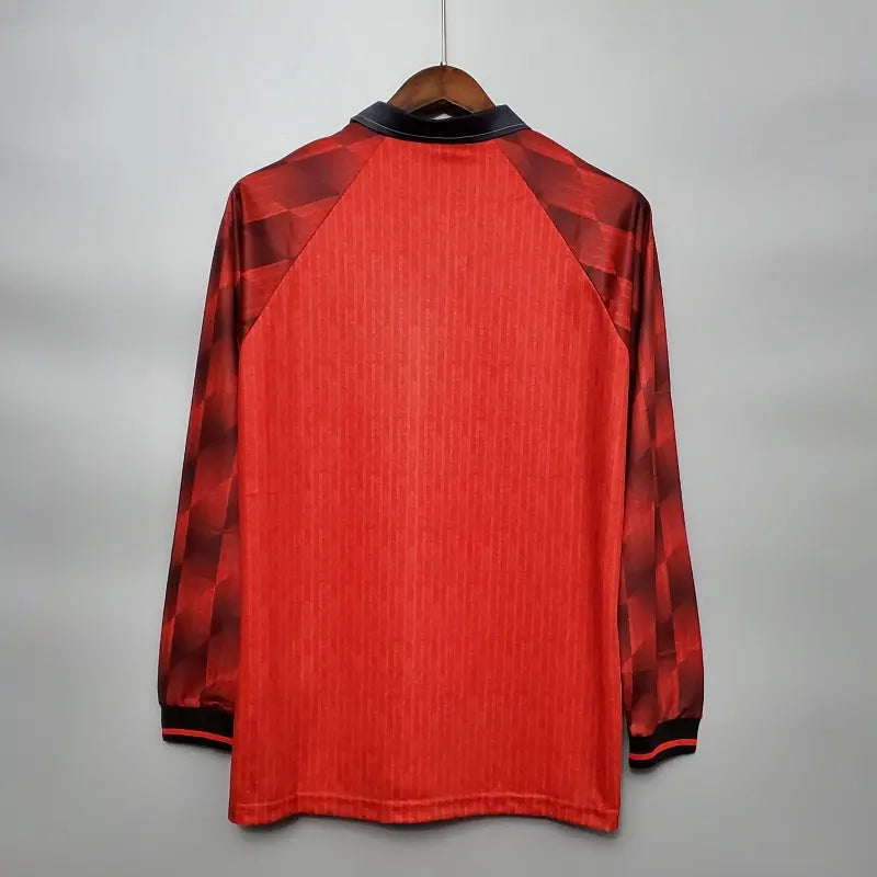 Camiseta Clásica Manchester United FC Manga Larga 1996