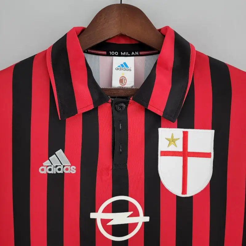 Camiseta Clásica AC Milán Manga Larga 1999-00