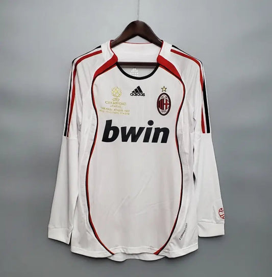 Camiseta Clásica AC Milán Visitante Manga Larga 2006-07