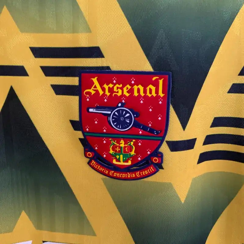 Camiseta Clásica Arsenal FC Visitante Manga Larga 1991-93
