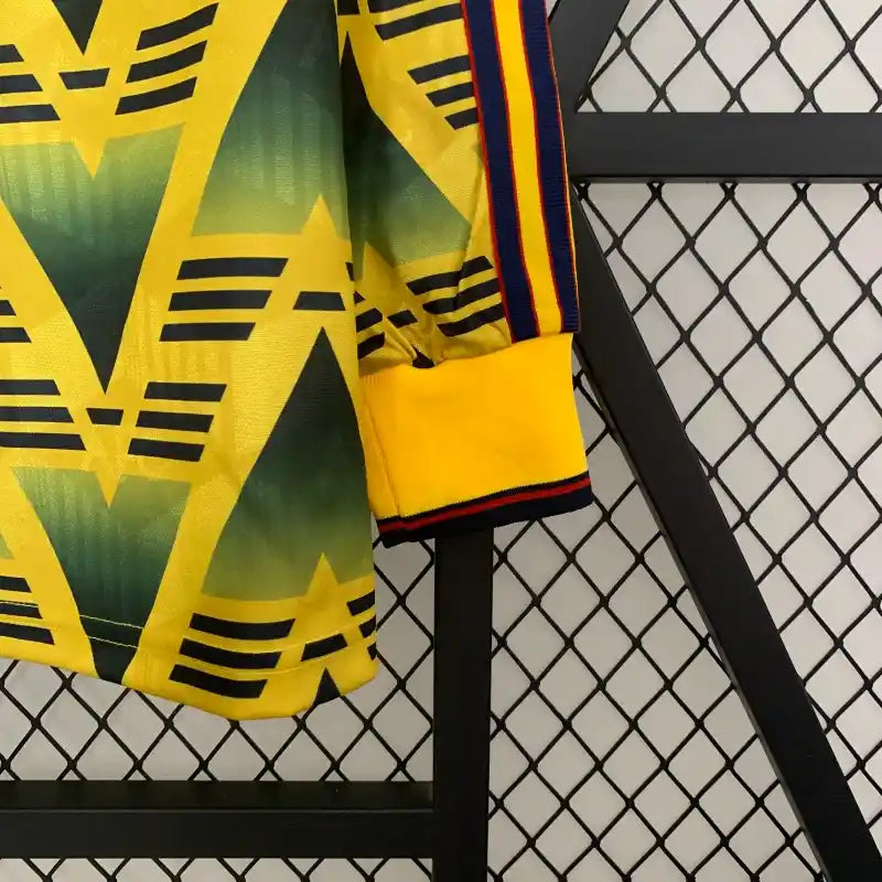 Camiseta Clásica Arsenal FC Visitante Manga Larga 1991-93