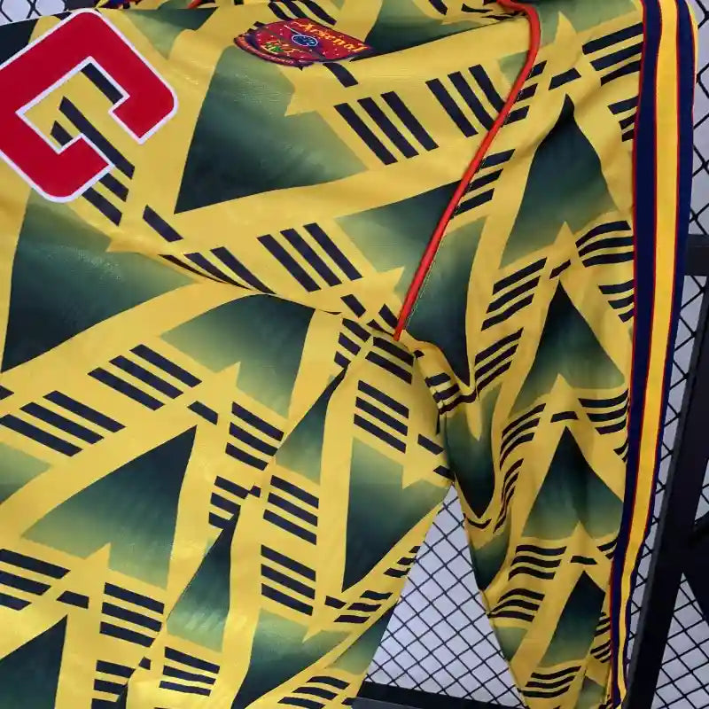 Camiseta Clásica Arsenal FC Visitante Manga Larga 1991-93