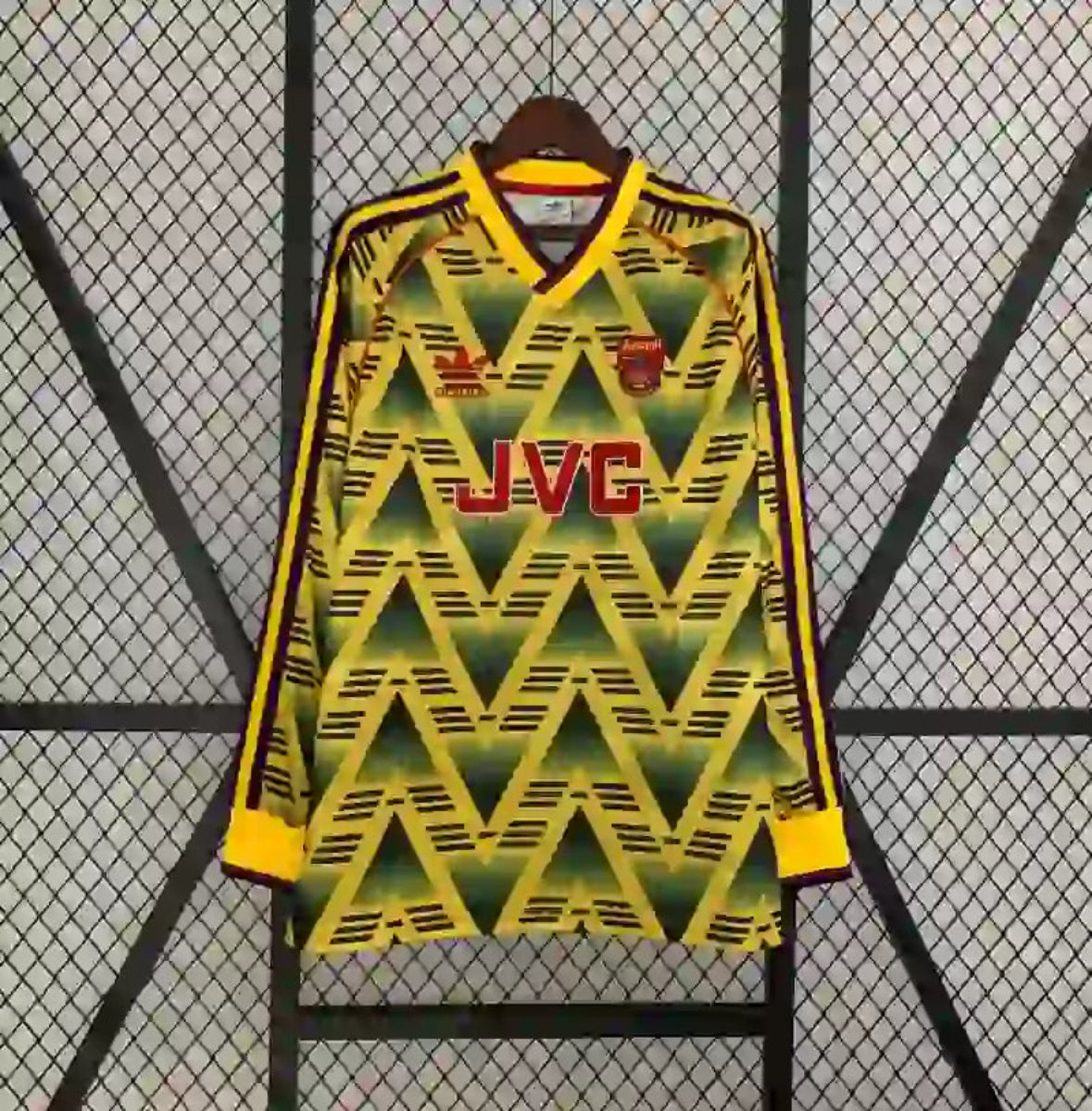 Camiseta Clásica Arsenal FC Visitante Manga Larga 1991-93