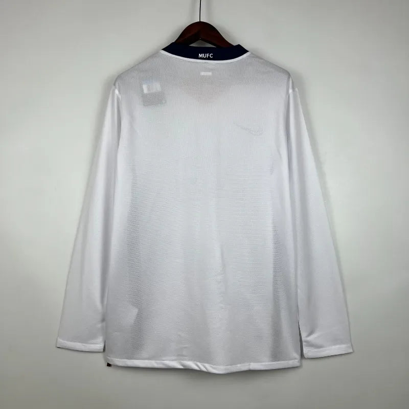 Camiseta Clásica Manchester United FC Visitante Manga Larga 2007-08