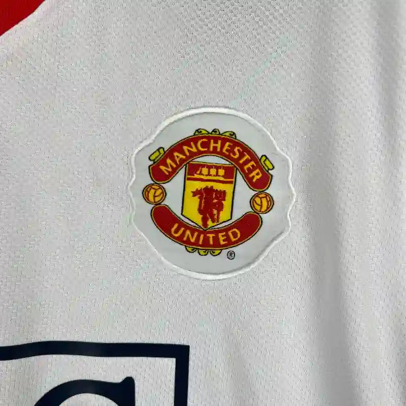 Camiseta Clásica Manchester United FC Visitante Manga Larga 2007-08