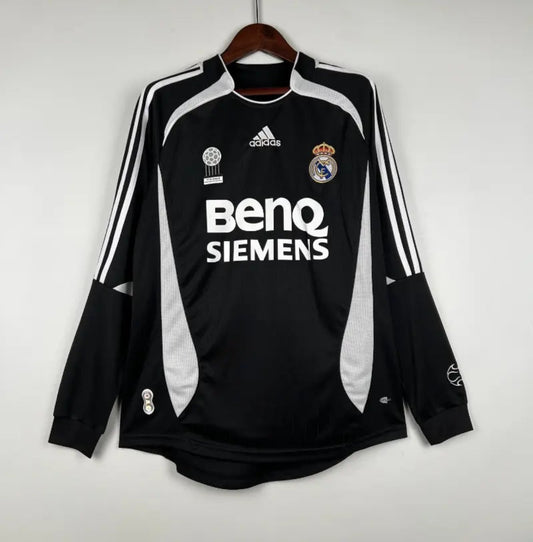 Camiseta Clásica Real Madrid Visitante (3ª) Manga Larga  2006-07